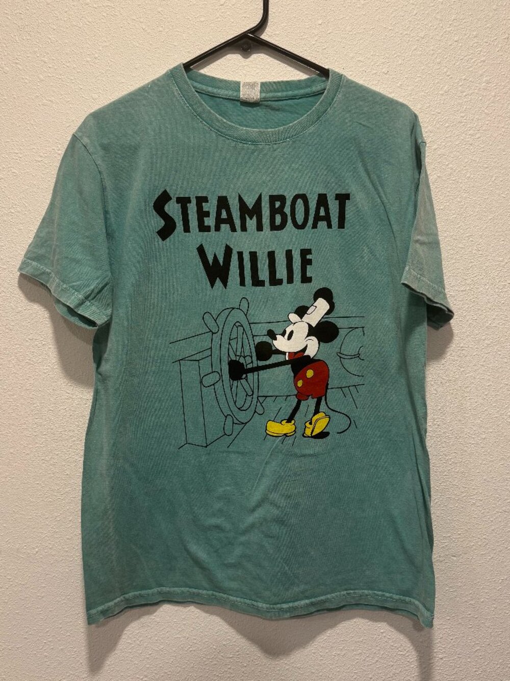 Disney "Steamboat Willie" Mickey Mouse Shirt Vintage Style Graphic Tee